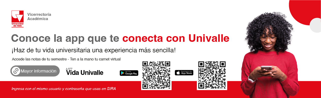 Enlace a información de la aplicación Vida Univalle